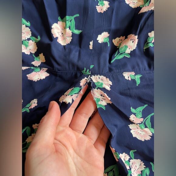 40s Vintage Silk Peplum Dress - Picture 7 of 12